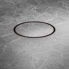 130mm Round Tile Insert Floor Waste 80mm Outlet Brushed Bronze