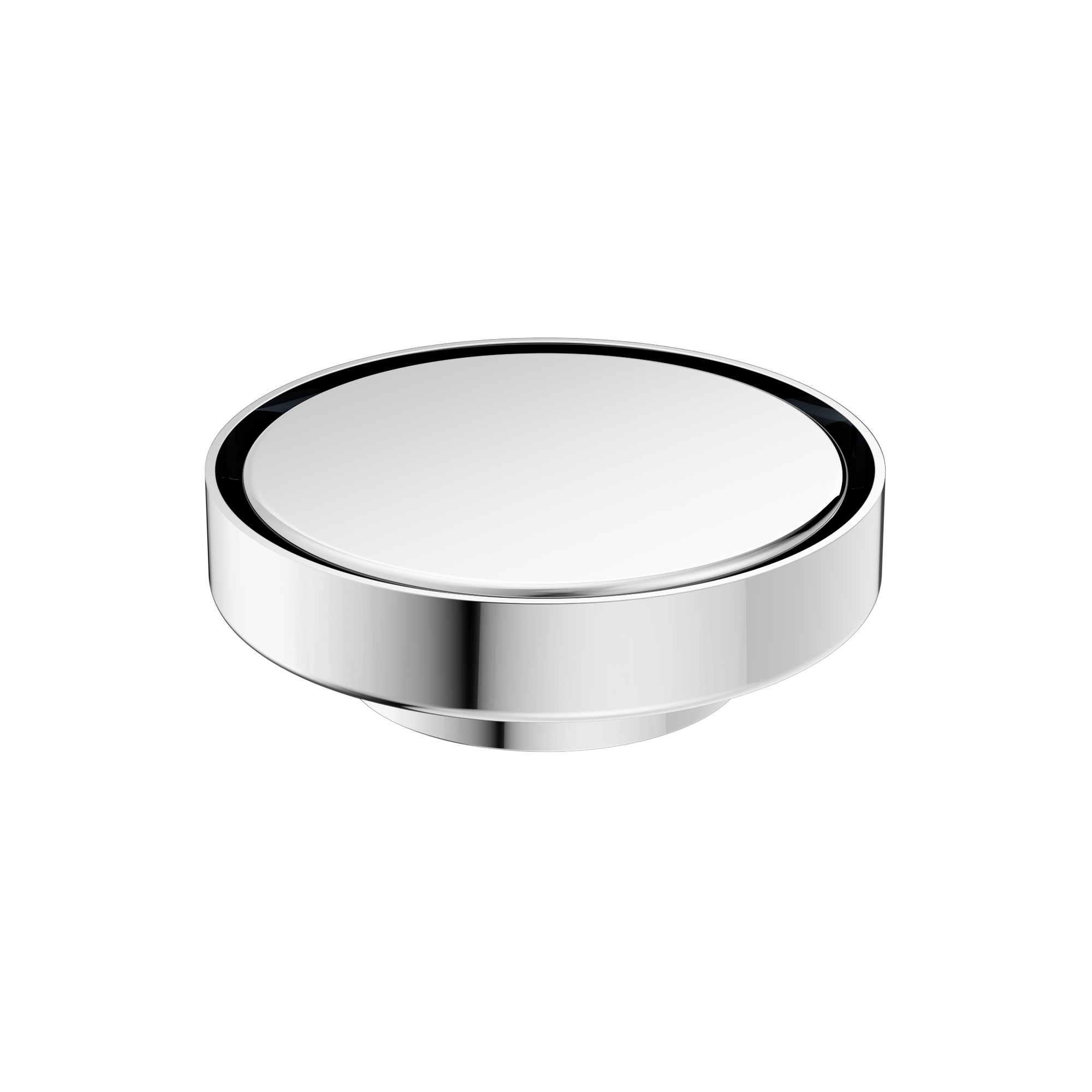 130mm Round Tile Insert Floor Waste 80mm Outlet Chrome