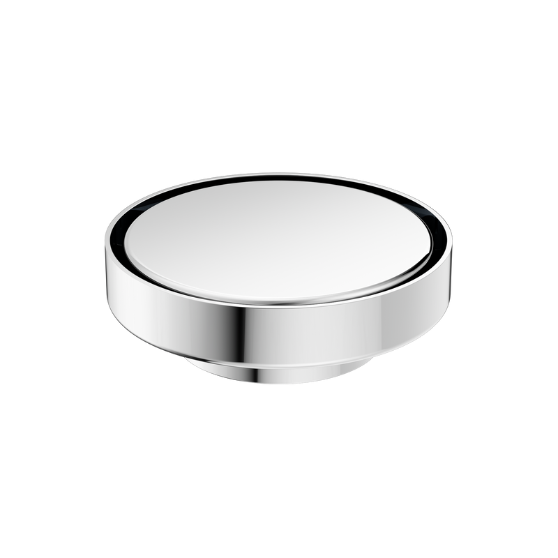 130mm Round Tile Insert Floor Waste 80mm Outlet Chrome