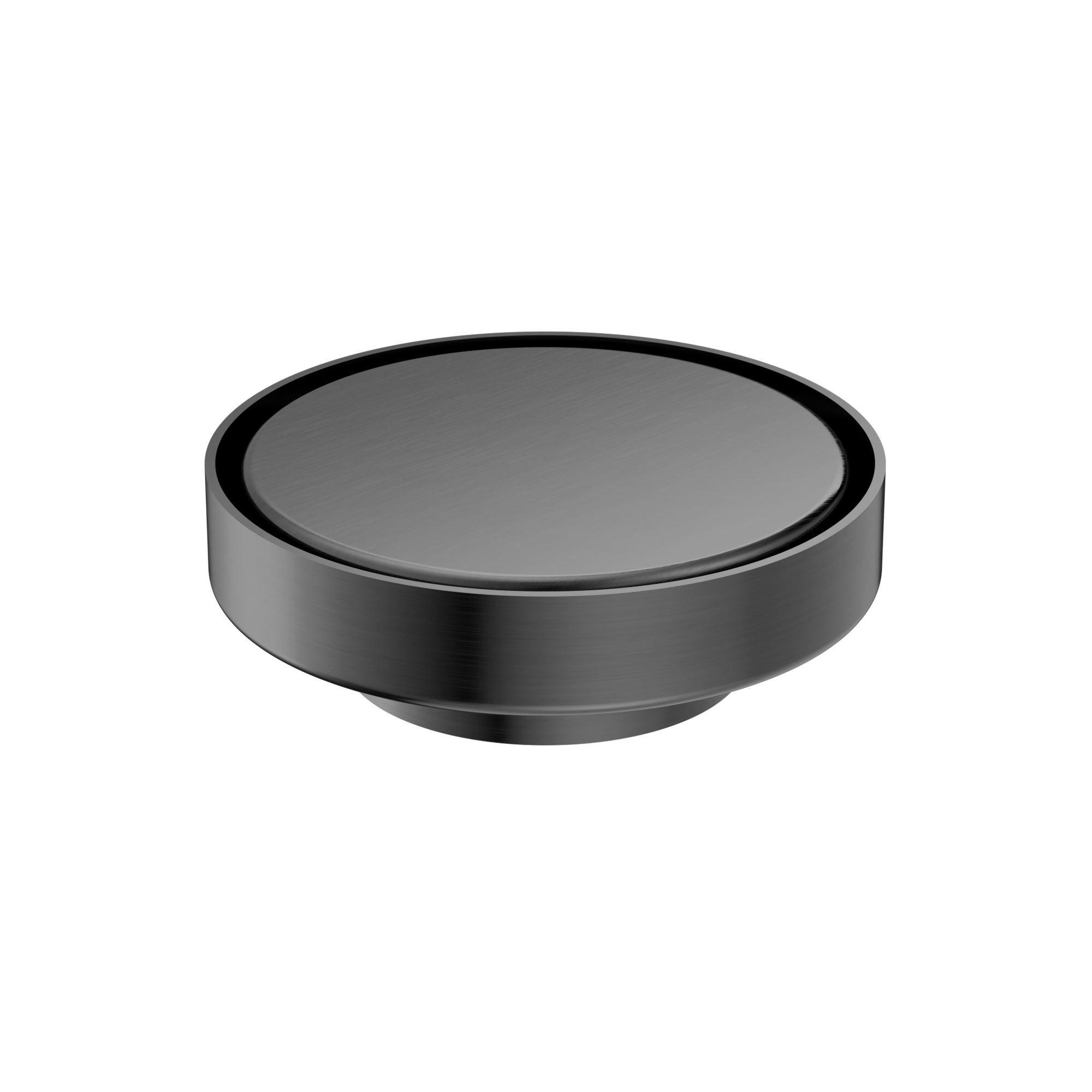 130mm Round Tile Insert Floor Waste 80mm Outlet Gun Metal