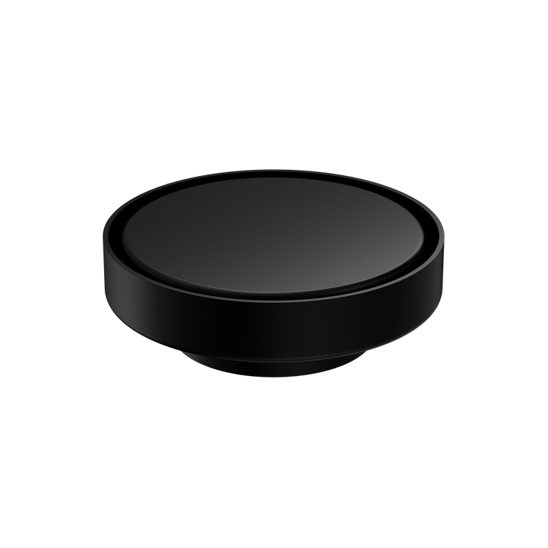 130mm Round Tile Insert Floor Waste 80mm Outlet Matte Black