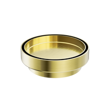 130mm Round Tile Insert Floor Waste 100mm Outlet Brushed Gold