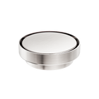 130mm Round Tile Insert Floor Waste 100mm Outlet Brushed Nickel