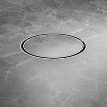 130mm Round Tile Insert Floor Waste 100mm Outlet Brushed Nickel