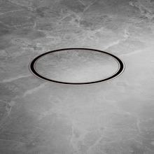 130mm Round Tile Insert Floor Waste 100mm Outlet Brushed Bronze