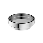 130mm Round Tile Insert Floor Waste 100mm Outlet Chrome