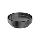 130mm Round Tile Insert Floor Waste 100mm Outlet Gun Metal
