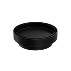 130mm Round Tile Insert Floor Waste 100mm Outlet Matte Black