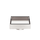 100mm Square Tile Insert Floor Waste 50mm Outlet Brushed Nickel