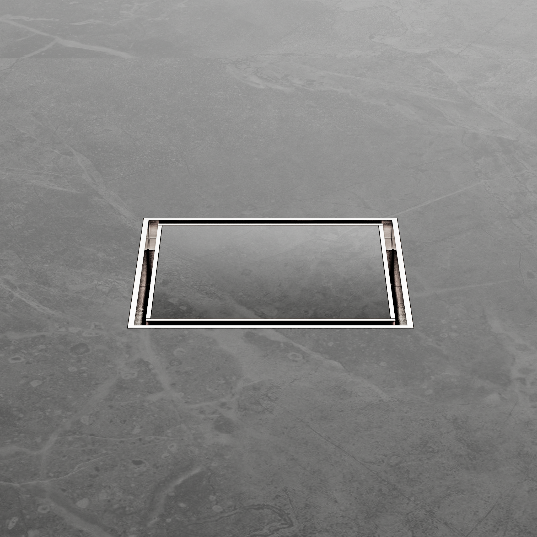 100mm Square Tile Insert Floor Waste 50mm Outlet Brushed Nickel