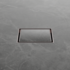 100mm Square Tile Insert Floor Waste 50mm Outlet Brushed Bronze