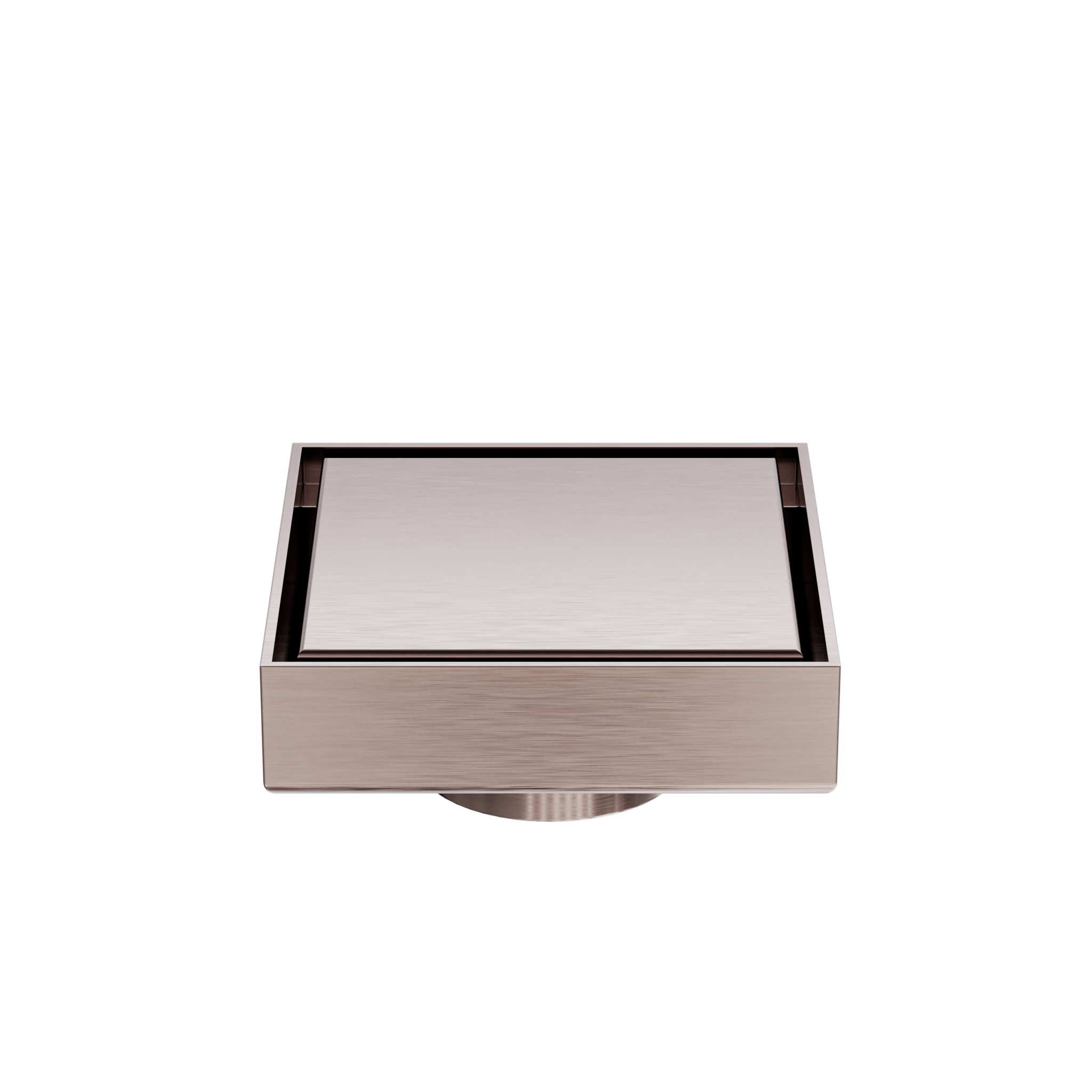 100mm Square Tile Insert Floor Waste 50mm Outlet Brushed Bronze