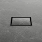 100mm Square Tile Insert Floor Waste 50mm Outlet Matte Black