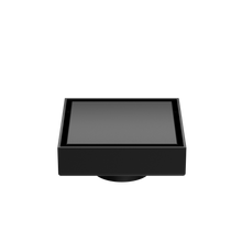 100mm Square Tile Insert Floor Waste 50mm Outlet Matte Black