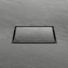 130mm Square Tile Insert Floor Waste 80mm Outlet Gun Metal