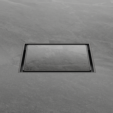 130mm Square Tile Insert Floor Waste 80mm Outlet Gun Metal