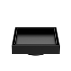 130mm Square Tile Insert Floor Waste 80mm Outlet Matte Black