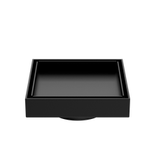 130mm Square Tile Insert Floor Waste 80mm Outlet Matte Black