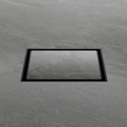 130mm Square Tile Insert Floor Waste 80mm Outlet Matte Black