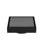 130mm Square Tile Insert Floor Waste 80mm Outlet Matte Black