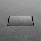 130mm Square Tile Insert Floor Waste 100mm Outlet Gun Metal