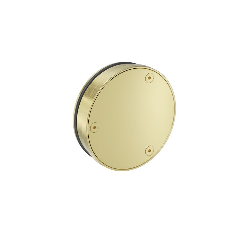 316L Stainless Round Clear Out 100mm Outlet Brushed Gold