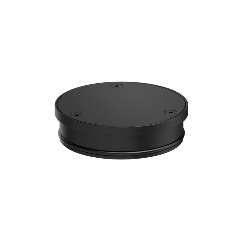 316L Stainless Round Clear Out 100mm Outlet PVD Black