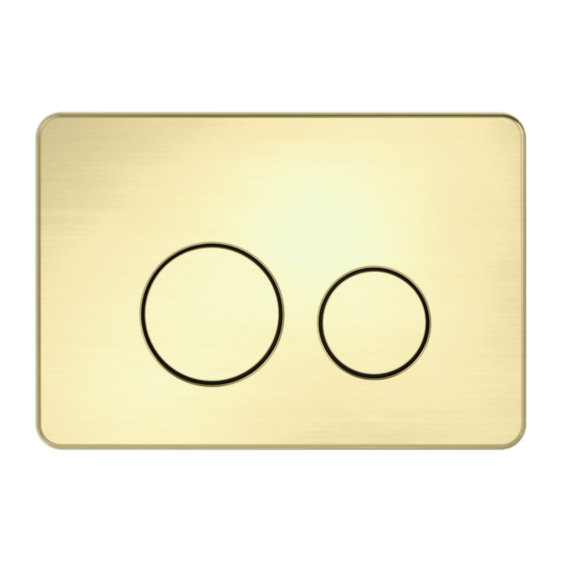 In Wall Toilet Push Plate Brushed Gold