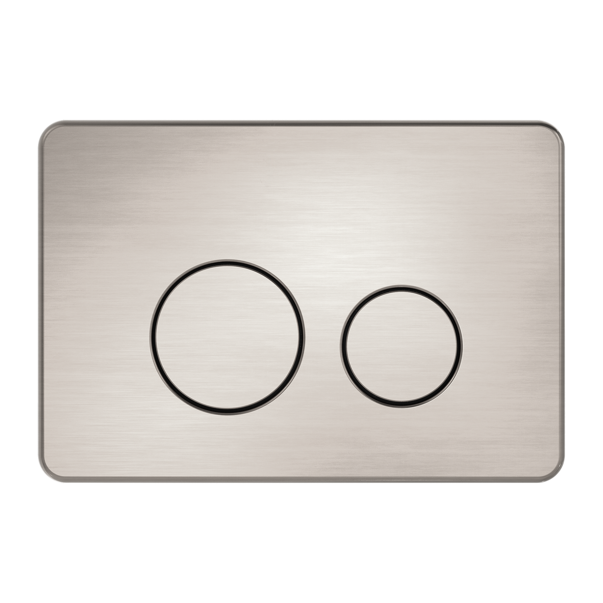 In Wall Toilet Push Plate Brushed Nickel