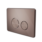In Wall Toilet Push Plate Brushed Bronze