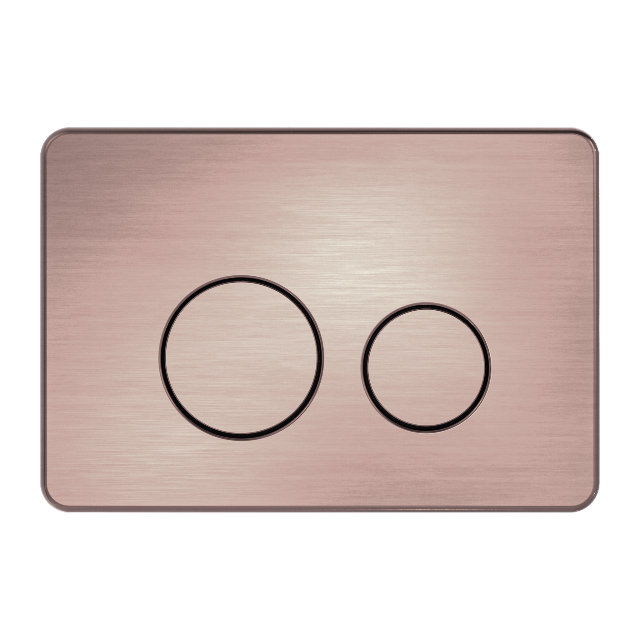 In Wall Toilet Push Plate Brushed Bronze