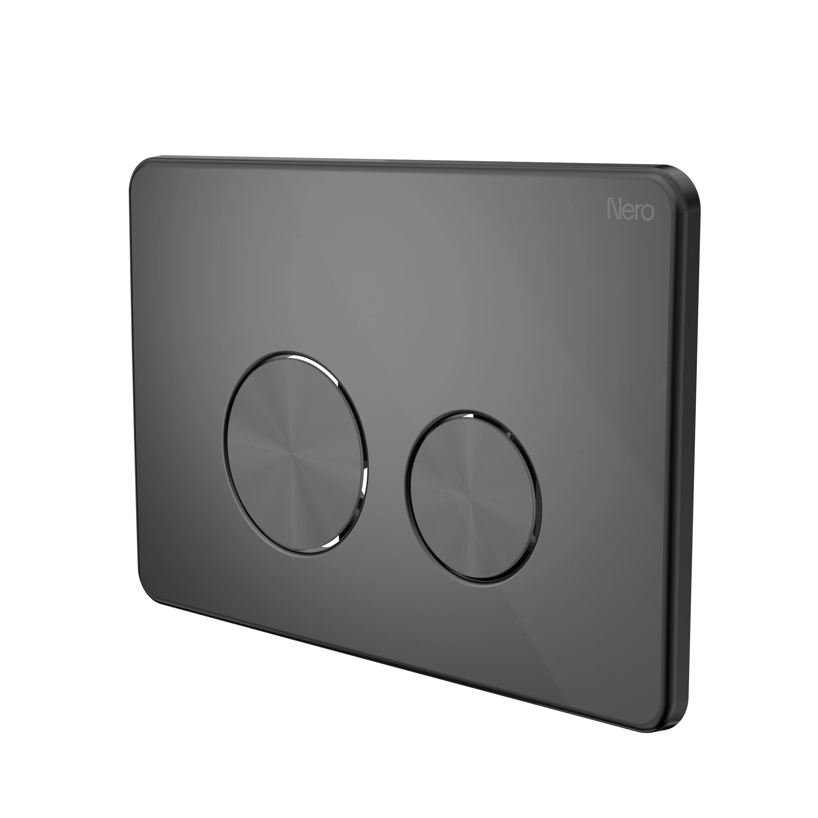 In Wall Toilet Push Plate Graphite
