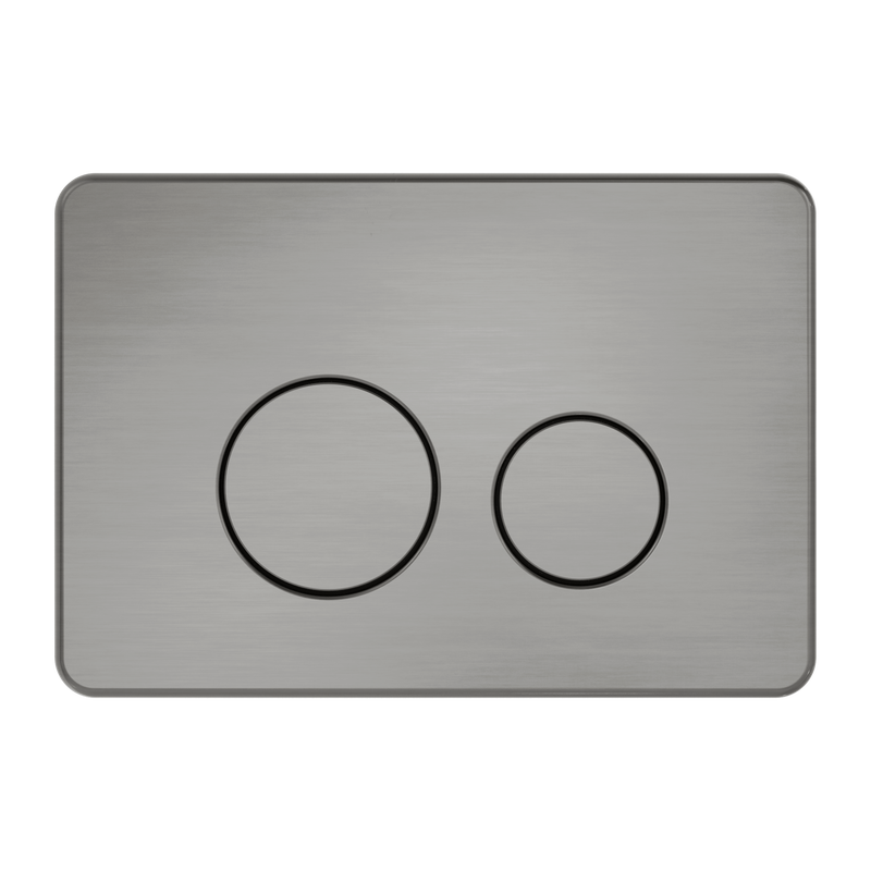 In Wall Toilet Push Plate Graphite
