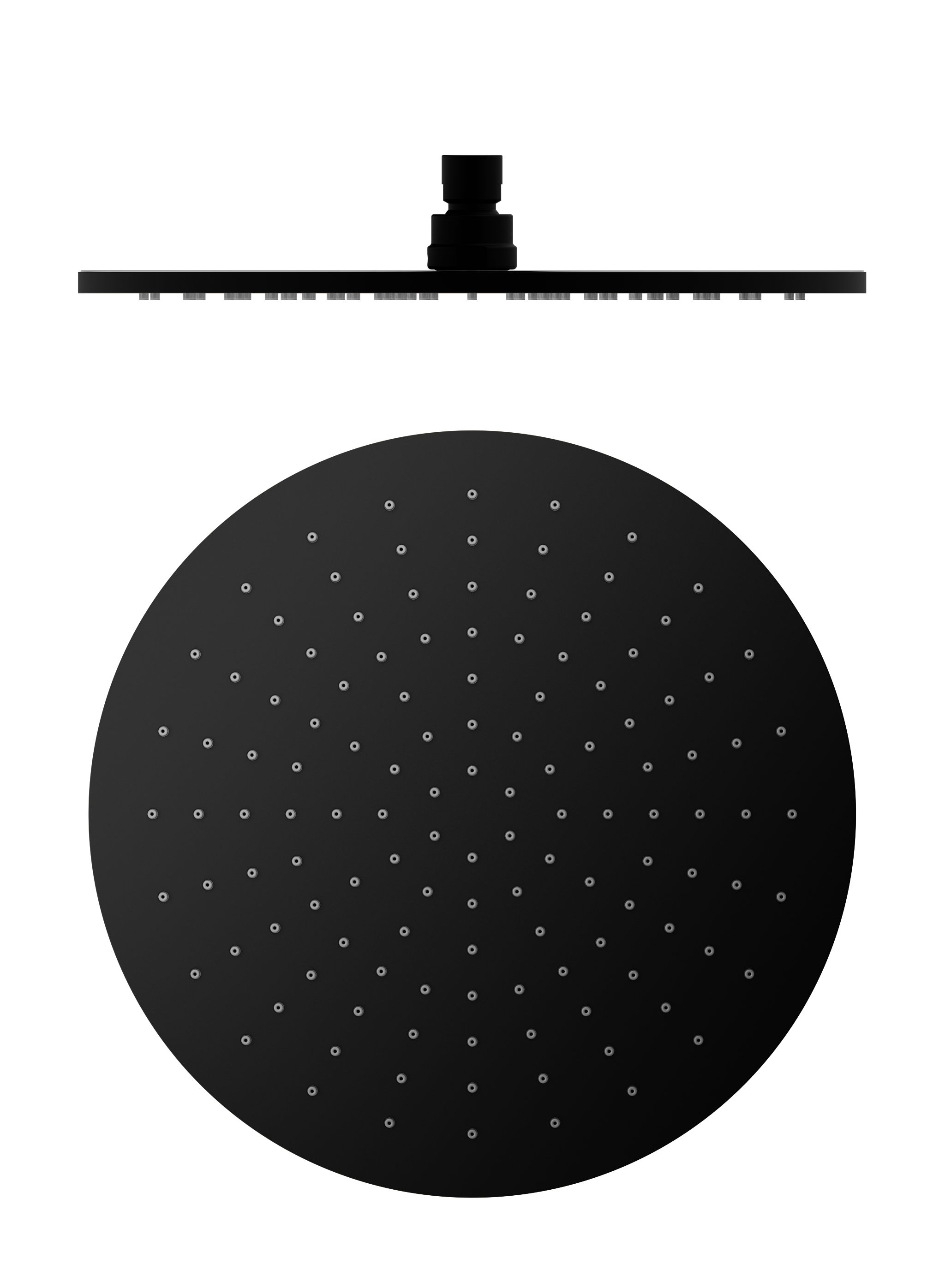 300mm Round Shower Head Matte Black