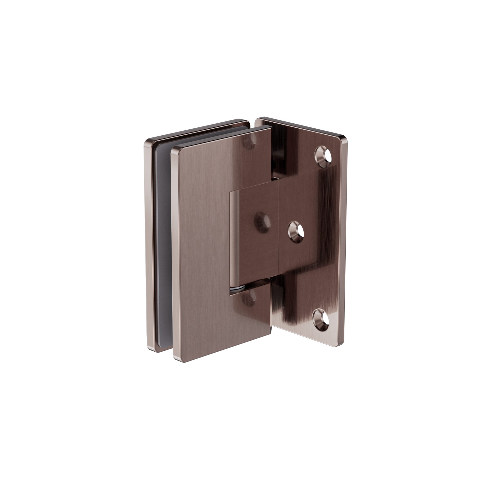 90 Degree Glass To Wall Shower Hinge 10mm Glass Brushed Bronze