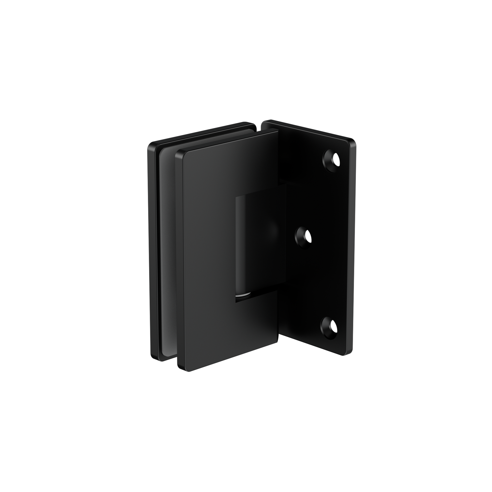 90 Degree Glass To Wall Shower Hinge 10mm Glass Matte Black