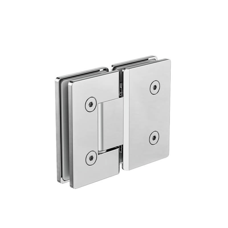 180 Degree Glass To Glass Shower Hinge 10mm Glass Chrome
