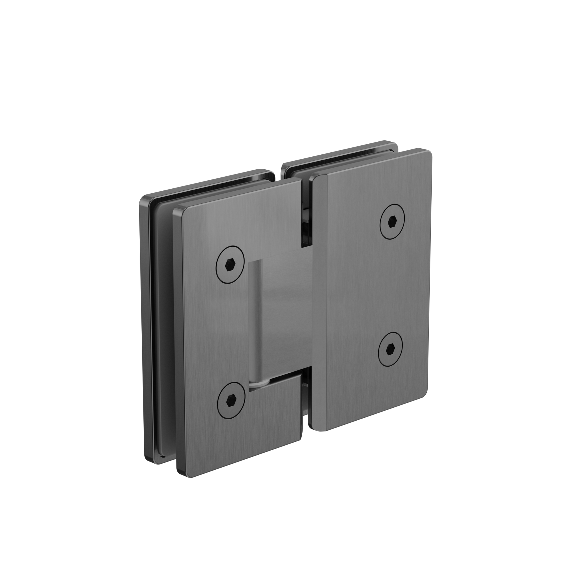 180 Degree Glass To Glass Shower Hinge 10mm Glass Gun Metal