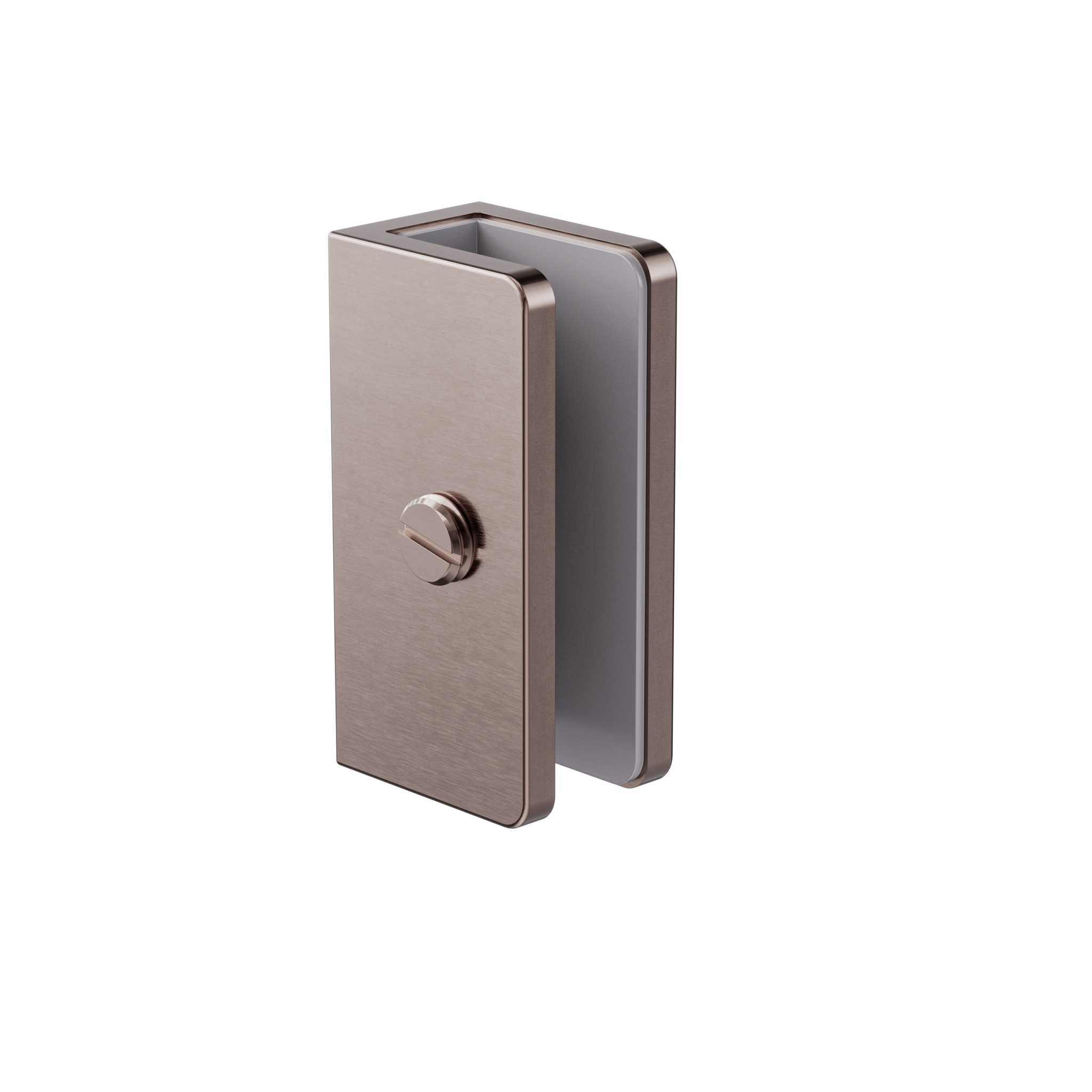 Shower U Bracket 10mm Glass Brushed Bronze