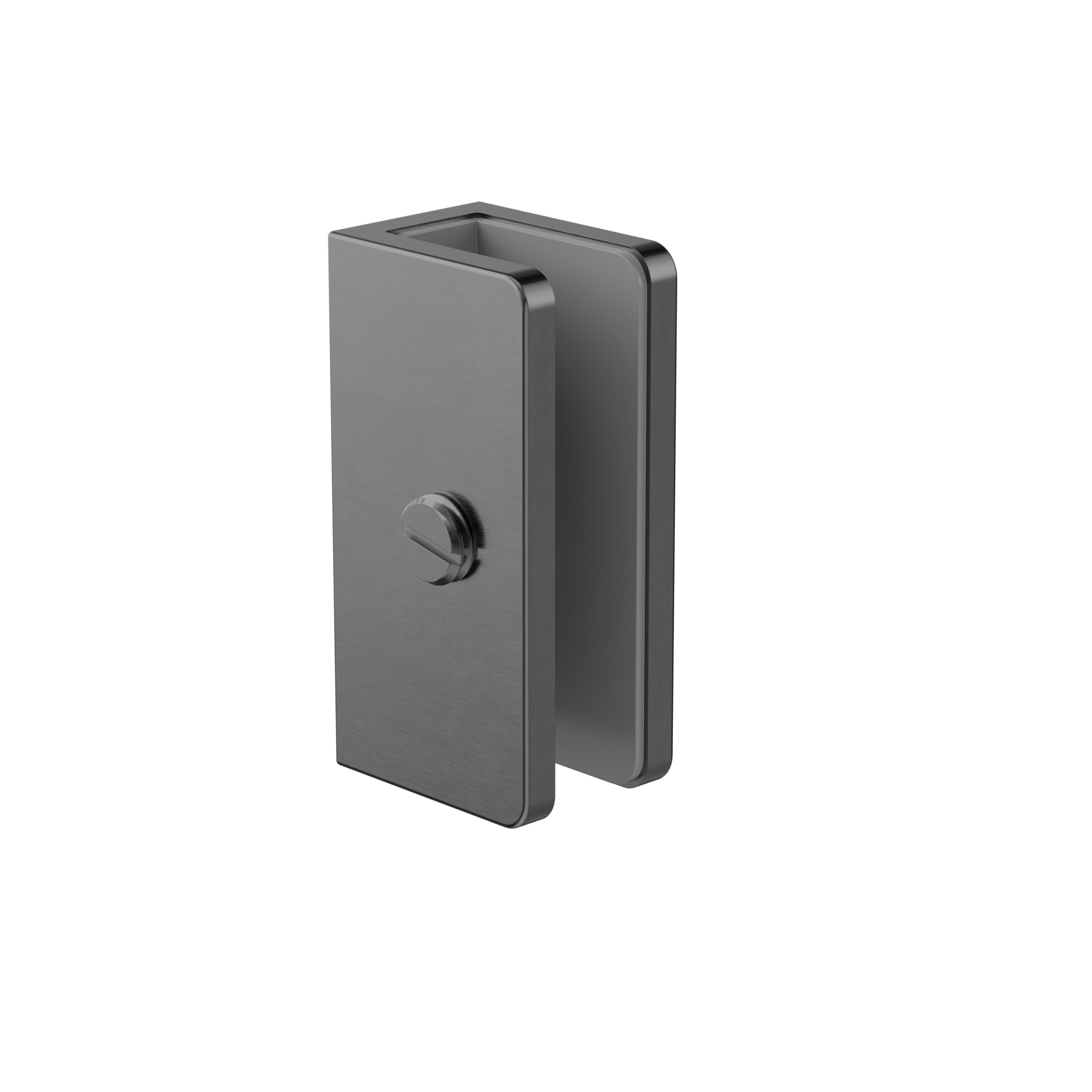 Shower U Bracket 10mm Glass Gun Metal