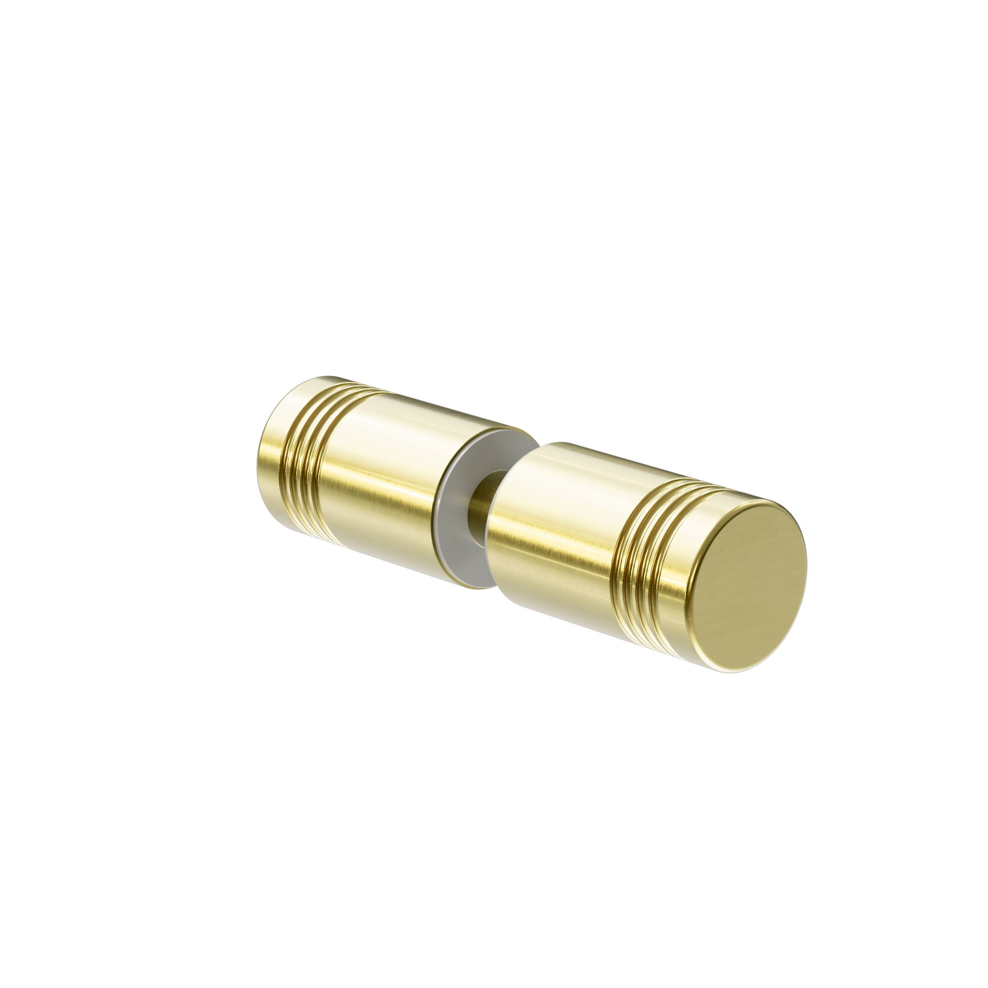 Round Shower Knob Brushed Gold