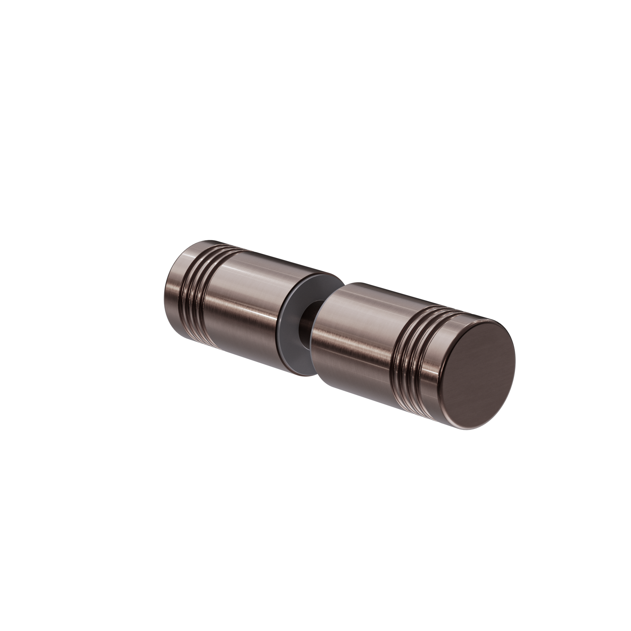 Round Shower Knob Brushed Bronze