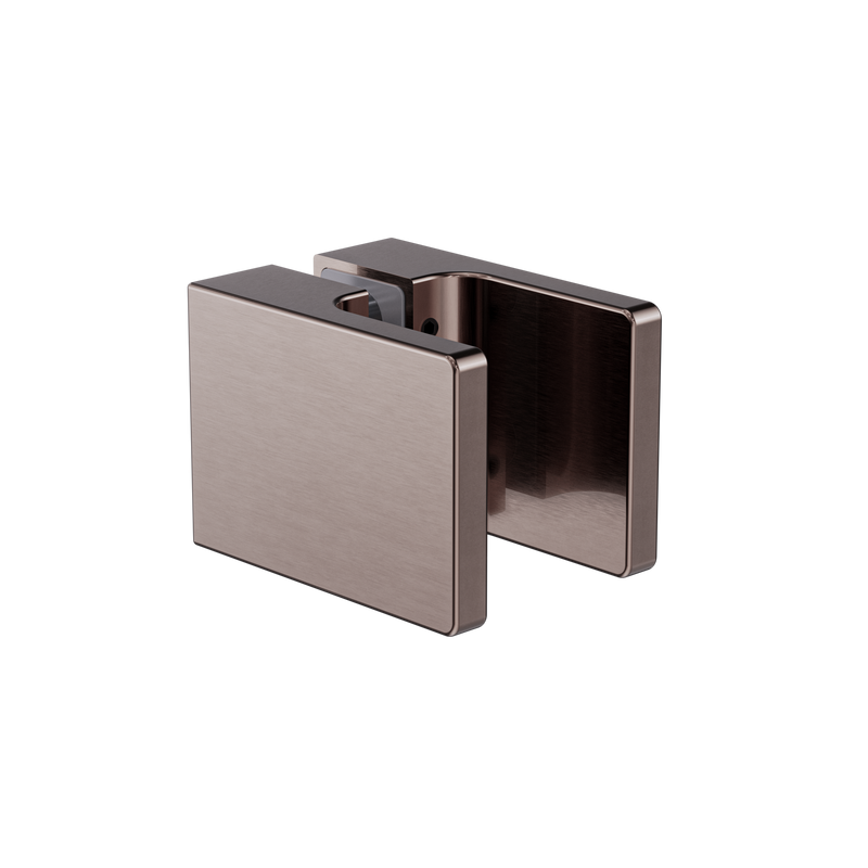 Square Shower Knob Handle Brushed Bronze