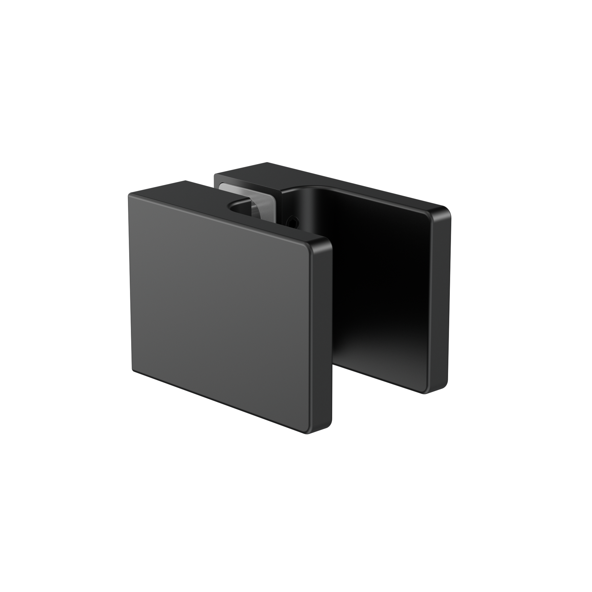 Square Shower Knob Handle Matte Black