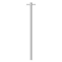 Heated Vertical Towel Rail Matte White