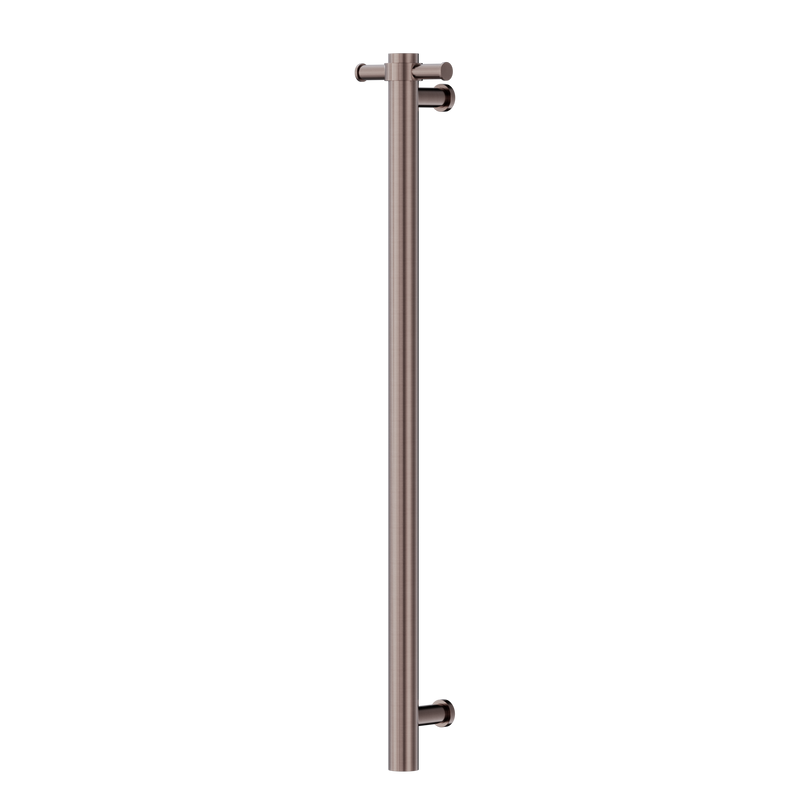 Non-Heated Vertical Towel Rail 900mm Brushed Bronze