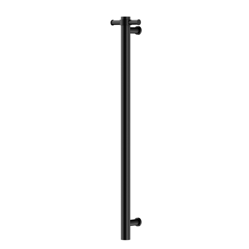 Non-Heated Vertical Towel Rail 900mm Matte Black