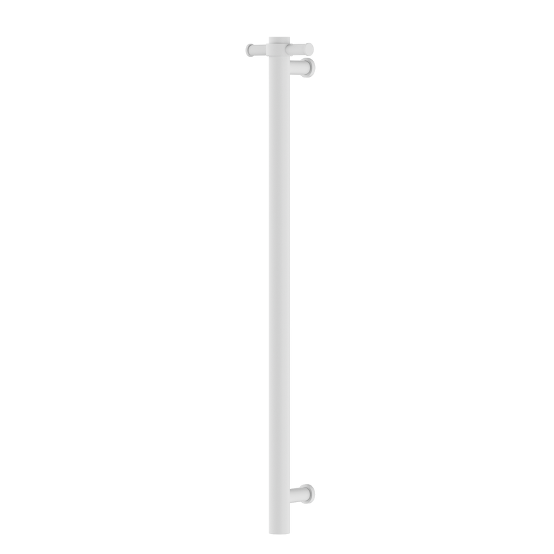 Non-Heated Vertical Towel Rail 900mm Matte White