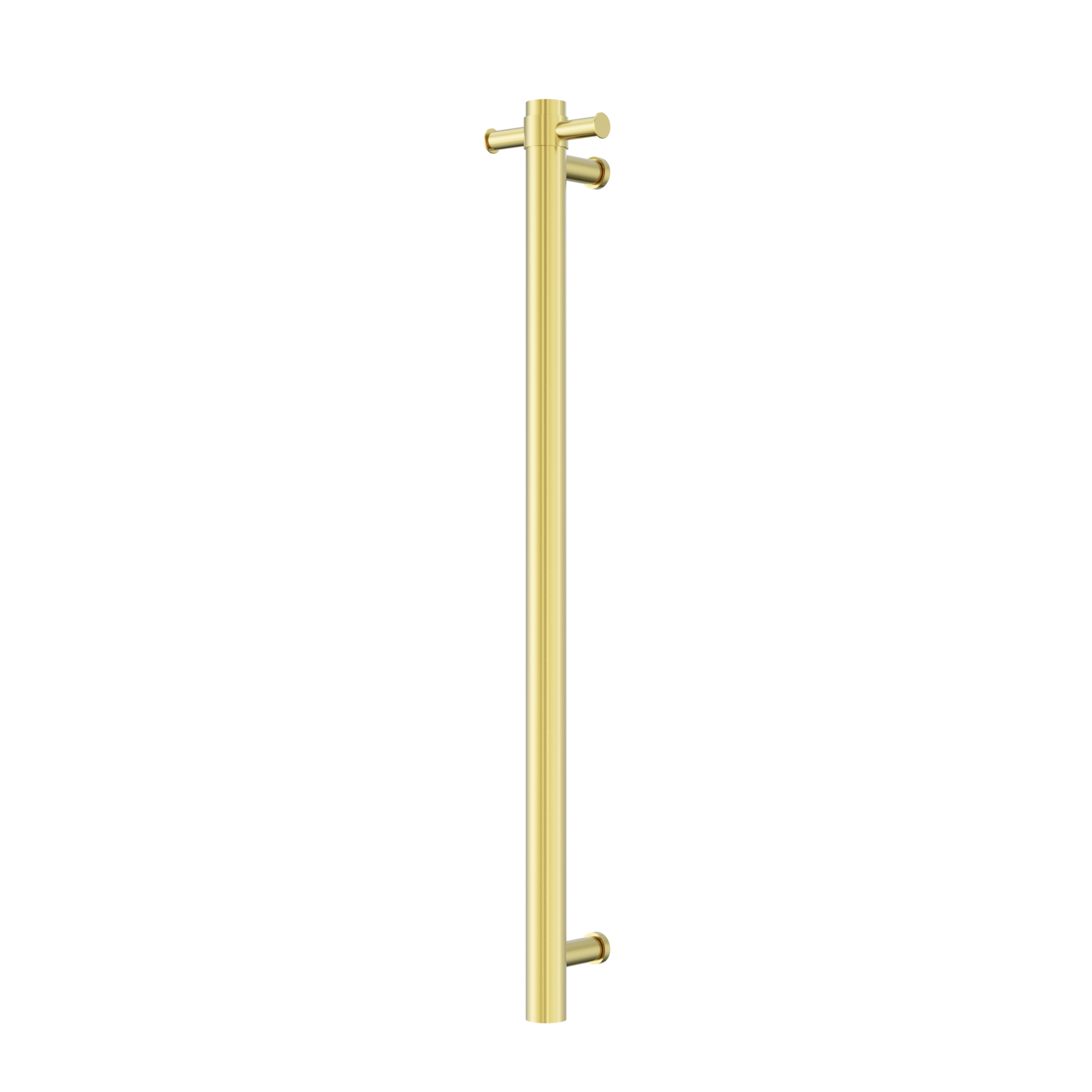 Mecca 240V Single Vertical Heated Towel Rail Brushed Gold