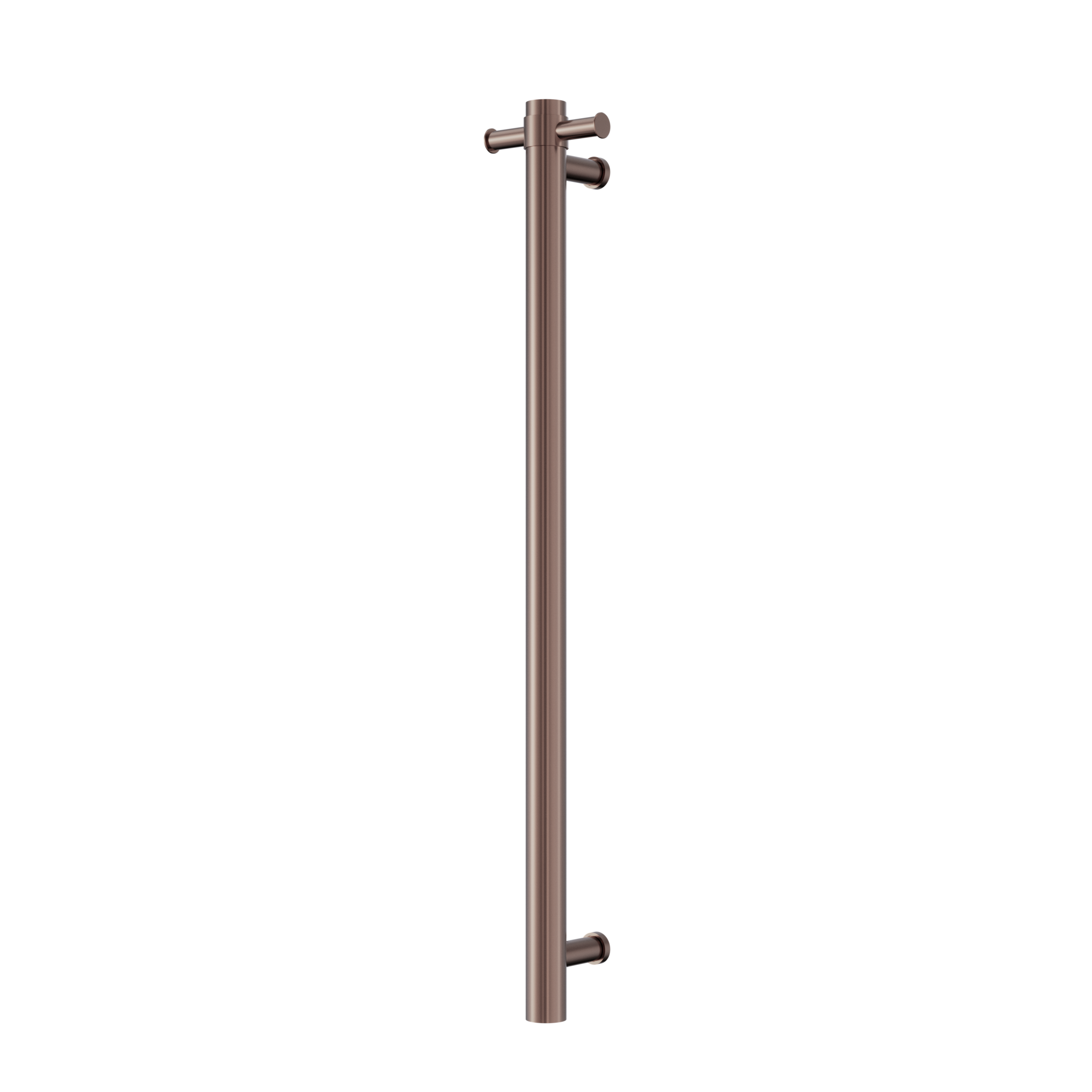 Mecca 240V Single Vertical Heated Towel Rail Brushed Bronze